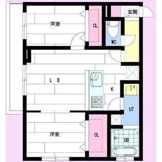 アンジュ・セレステ【4階】の間取り