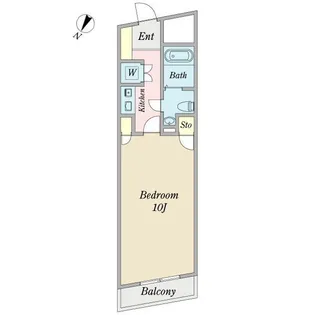 1Kの間取り画像
