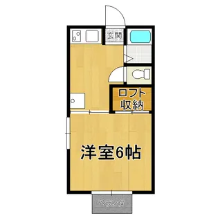 越路第一コーポナバタ【1階】の間取り