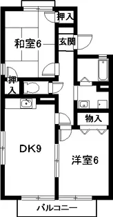 愛知県知多郡武豊町字梨子ノ木2【アパート】の間取り