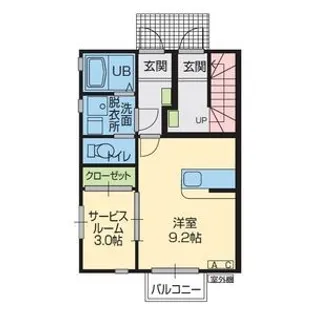 メゾンソルティーロ【1階】の間取り