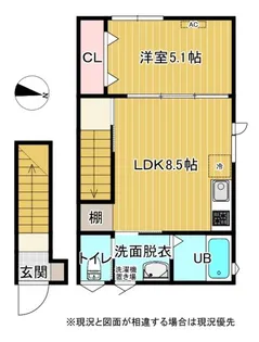 フィラーレ富の原D【2階】の間取り