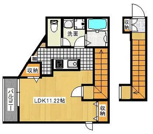 Prezia西栄田【2階】の間取り
