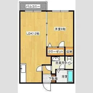 メナージュB【2階】の間取り