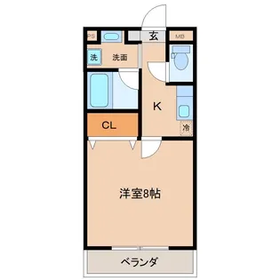 LA CHIC TERACE【1階】の間取り