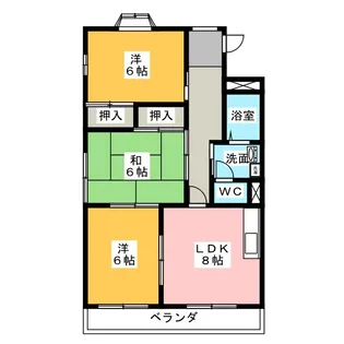 エスポワール小坂【3階】の間取り