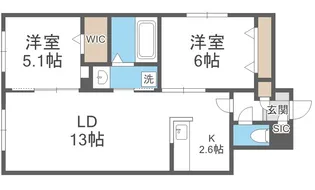 AYA HILLS【1階】の間取り