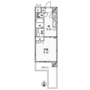 アスリート江坂II番館【10階】の間取り