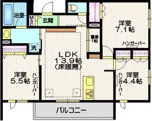 東京都世田谷区深沢5【マンション】の間取り
