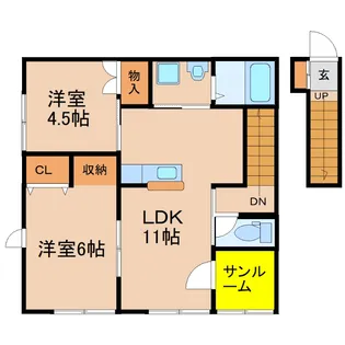 Bloom-M【2階】の間取り