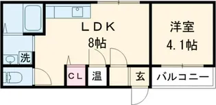 GRANDIR堺【1階】の間取り