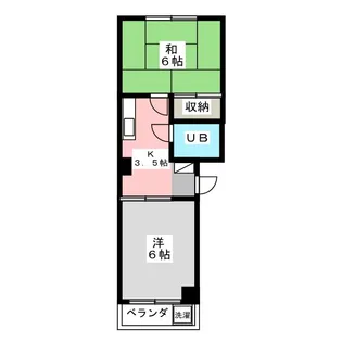 2Kの間取り画像