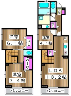 エリーワコートの間取り