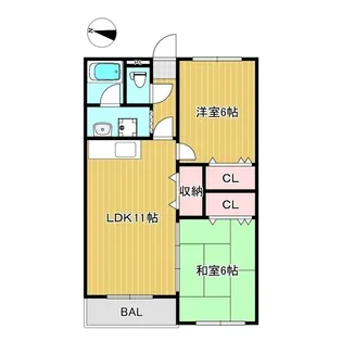 ルフラン勝央【3階】の間取り