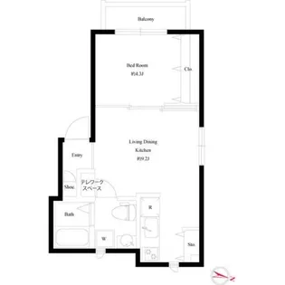 グランニール代田橋【1階】の間取り