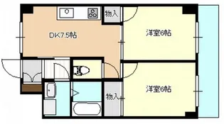 フローレンス尾前【4階】の間取り