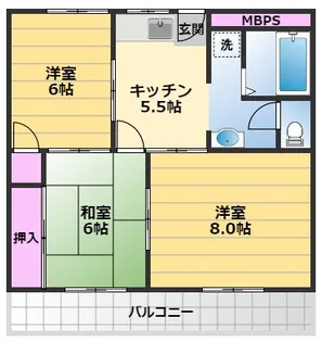 ヴェルディHAL【3階】の間取り