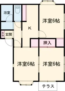 ロイヤルハイツA【1階】の間取り