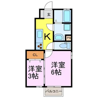 セントラル住吉【1階】の間取り