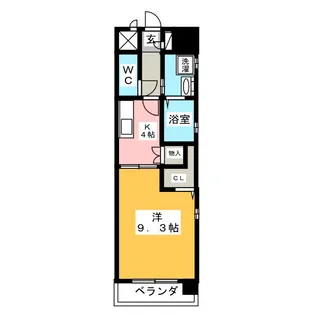 パンシオン千種【3階】の間取り
