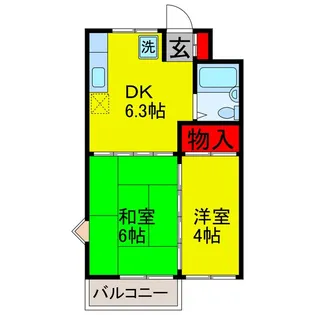 ラ・セゾン一番館【2階】の間取り