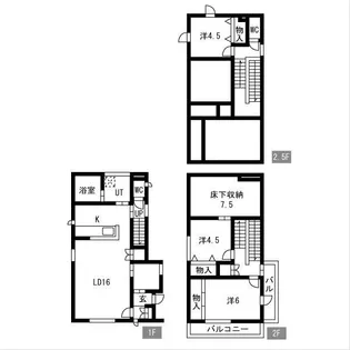 栃木県宇都宮市平松4【一戸建】の間取り
