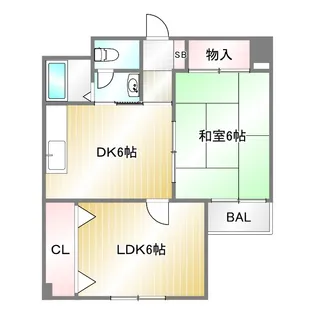 サチハイツ【2階】の間取り