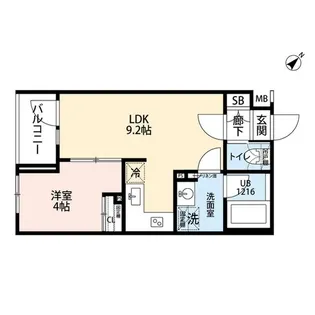プレール・ドゥーク雪が谷大塚【2階】の間取り