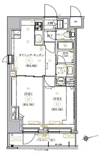 RELUXIA墨田八広【8階】の間取り