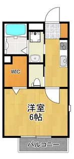 神奈川県川崎市中原区今井南町【アパート】の間取り