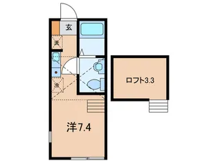 レクレールeda【2階】の間取り