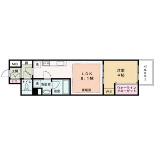 アーバネックス梅田中崎町【8階】の間取り