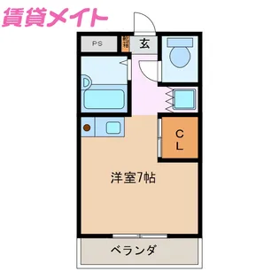 ラフレシール山城【4階】の間取り