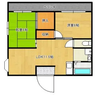 ドゥ・ホーム魚住【3階】の間取り