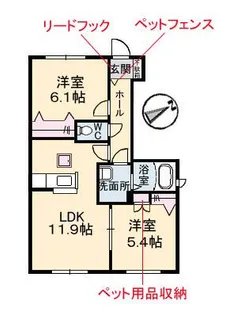 Aventino B棟【1階】の間取り
