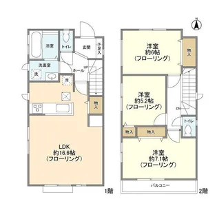 千葉県船橋市金杉7【一戸建】の間取り