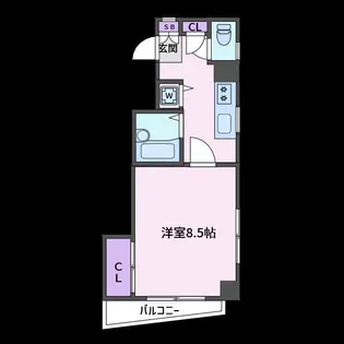 ガーデンコート【2階】の間取り