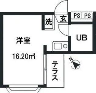RARA京急大津【1階】の間取り