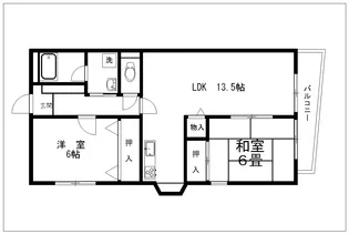 エスポワール住吉【1階】の間取り