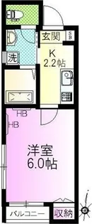 メゾンミル【2階】の間取り
