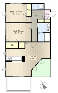 セレーノ【1階】の間取り