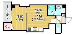金太郎ヒルズ347【6階】の間取り