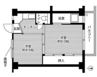 ビレッジハウス羽島2号棟【4階】の間取り