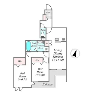 recolt三田【2階】の間取り
