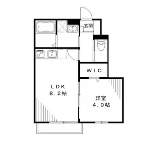 ボナール・Kimi【1階】の間取り