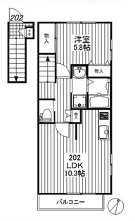けやきハイム【2階】の間取り