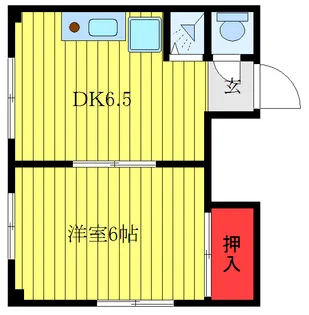 久保田コーポ【4階】の間取り
