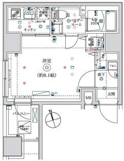 イアース亀戸【3階】の間取り
