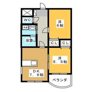 パピーガーデン【2階】の間取り