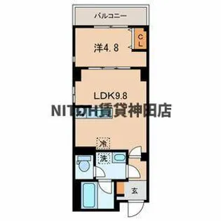 (仮称)墨田区亀沢3丁目計画【3階】の間取り